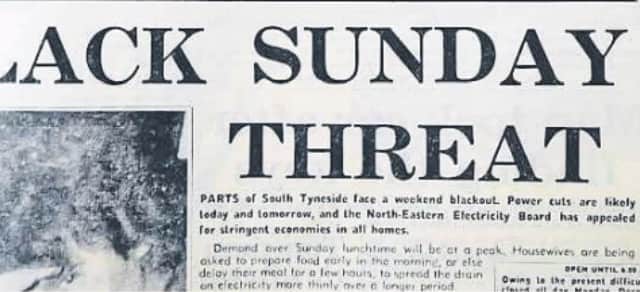 The Shields Gazette's 1973 report on the planned blackouts in South Tyneside.