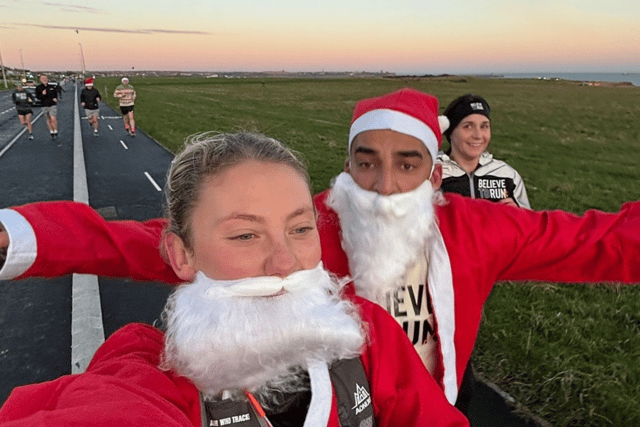 Believe to Run, a South Shields-based running club, have taken part in a Christmas run for charity.