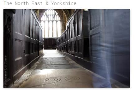 One of the website views of the Paranormal Database.