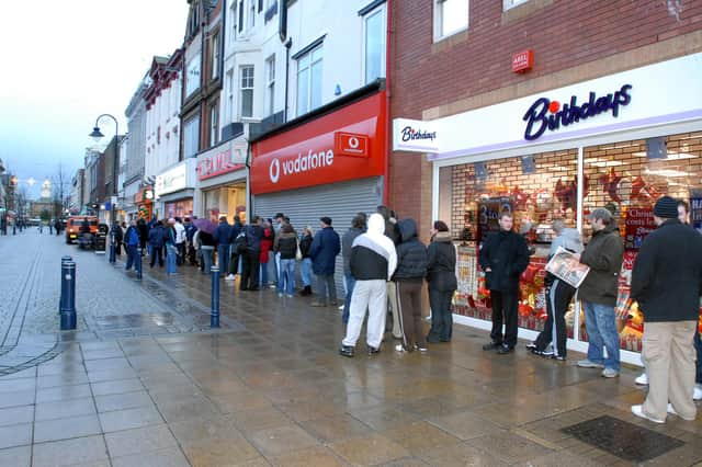 The queues in King Street for the console which was in high demand.