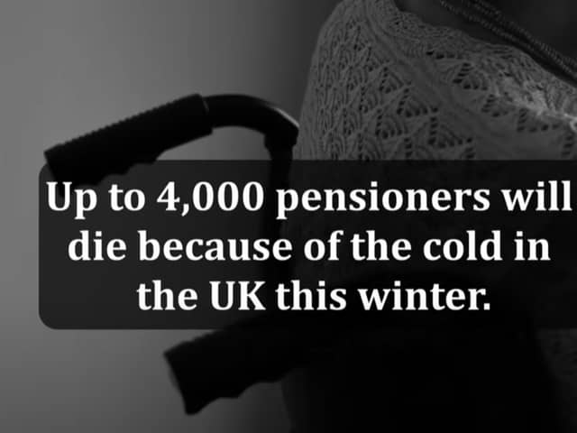 A still from the video to Freezing This Christmas by Sir Starmer and the Granny Harmers