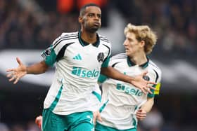 Alexander Isak opens the scoring for Newcastle. 