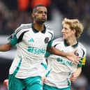 Alexander Isak opens the scoring for Newcastle. 