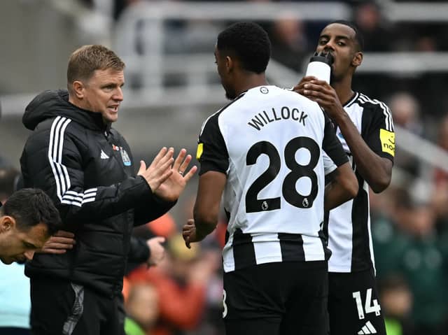 Eddie Howe has provided an update on Joe Willock's fitness ahead of the clash with Aston Villa