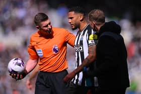 Jamaal Lascelles hasn't played for Newcastle United since March 2024. He suffered an ACL injury against West Ham. (Photo by Stu Forster/Getty Images)