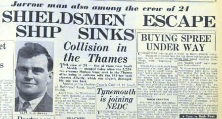 The Shields Gazette report on the steamer drama in the River Thames.