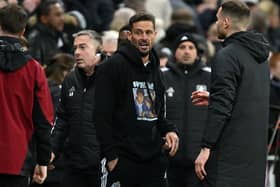 Jason Tindall, Assistant Manager of Newcastle United wears a 'Wham - Last Christmas' hoodie following the Premier League match between Newcastle United FC and Aston Villa FC at St James' Park on December 26, 2024 in Newcastle upon Tyne, England. (Photo by Stu Forster/Getty Images)