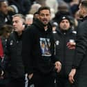 Jason Tindall, Assistant Manager of Newcastle United wears a 'Wham - Last Christmas' hoodie following the Premier League match between Newcastle United FC and Aston Villa FC at St James' Park on December 26, 2024 in Newcastle upon Tyne, England. (Photo by Stu Forster/Getty Images)