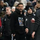 Jason Tindall, Assistant Manager of Newcastle United wears a 'Wham - Last Christmas' hoodie following the Premier League match between Newcastle United FC and Aston Villa FC at St James' Park on December 26, 2024 in Newcastle upon Tyne, England. (Photo by Stu Forster/Getty Images)