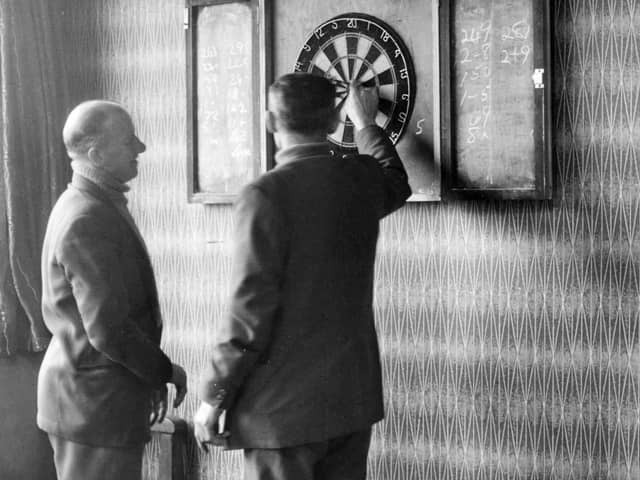 Back to 1963 and the games room at the Cleadon and District Working Mens Social Club.