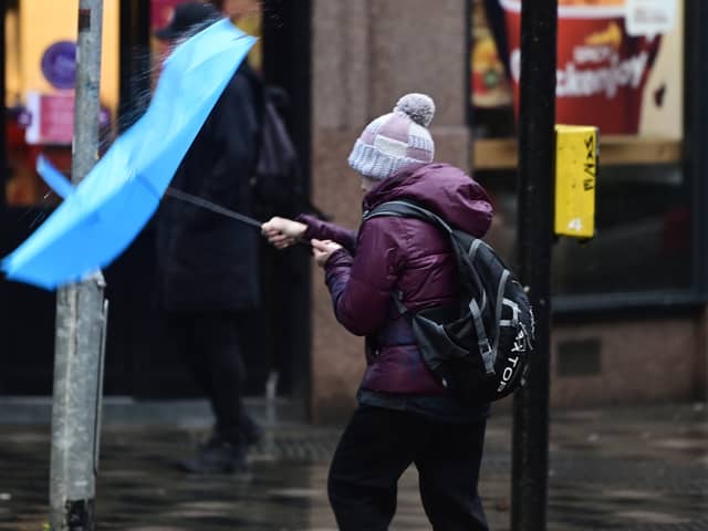 Strong winds may cause problems for pedestrians across the North East this weekend.