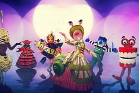 The Masked Singer s6 - Spaghetti Bolognese, Crab, Tattoo Heart, Snail, Kingfisher, Teeth
