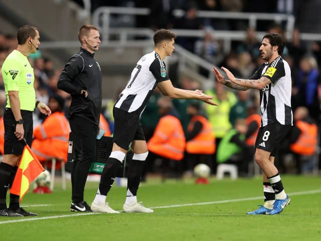 Newcastle United midfielder Lewis Miley. Miley will not be allowed to leave Newcastle United in January.