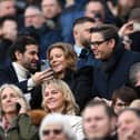 Premier League CEO Richard Masters alongside Newcastle United's former co-owners Amanda Staveley and Mehrdad Ghodoussi. The Premier League's PSR constraints continue to hamper Newcastle's spending power.