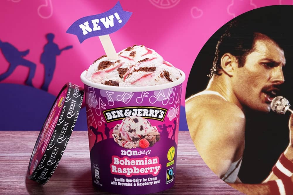 Ben & Jerry's has launched a new flavour which will honour rock music legend Freddie Mercury (Photo: Hope & Glory/Getty)