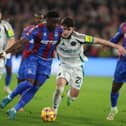 Marc Guehi in action for Crystal Palace against Newcastle United.