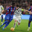 Marc Guehi in action for Crystal Palace against Newcastle United.
