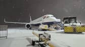 Snowfall closed runways at Newcastle Airport over the weekend.