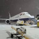 Snowfall closed runways at Newcastle Airport over the weekend.
