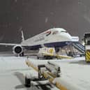 Snowfall closed runways at Newcastle Airport over the weekend.