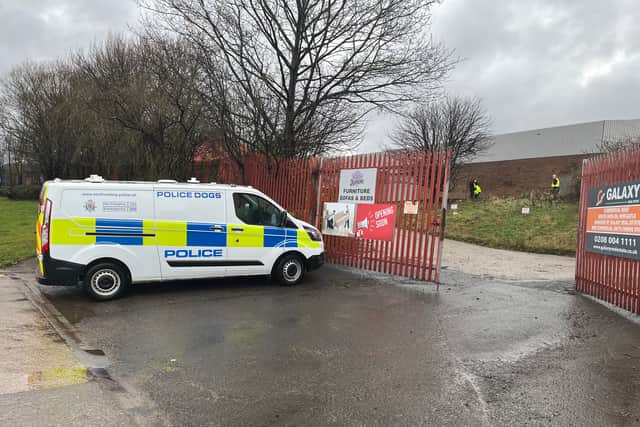 Northumbria Police have carried out a "planned warrant" at a premise in South Shields.
