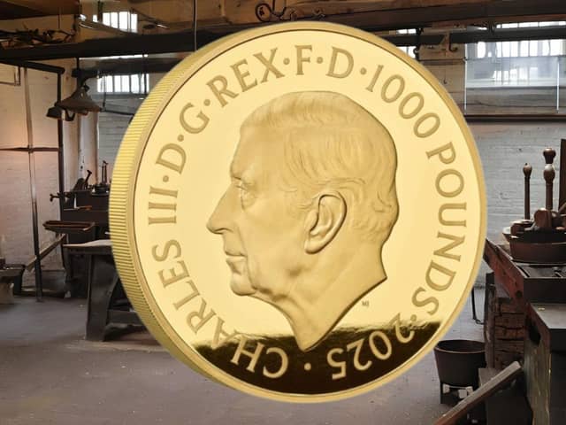 The £1,000 coin is made from solid fine gold