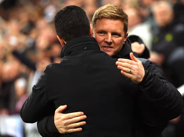 Mikel Arteta's Arsenal host Newcastle United tonight in the Carabao Cup semi-final first-leg