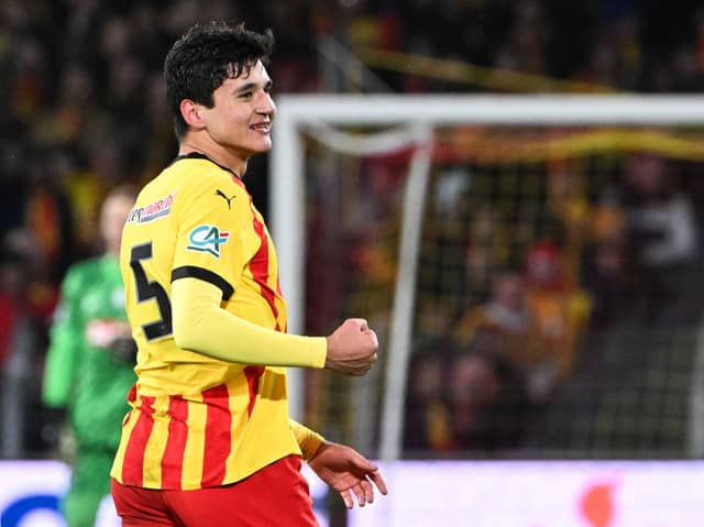 Lens defender Abdukodir Khusanov. Newcastle United are reportedly interested in signing him this month, but financial rules may prevent a move