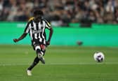Garang Kuol in action for Newcastle United. 