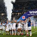 England U21's celebrating winning the European Championships. James Trafford, who has been linked with a move to Newcastle United, saved a penalty as Anthony Gordon was named Player of the Tournament.