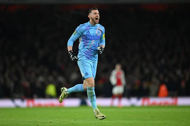 Newcastle United goalkeeper Martin Dubravka. Dubravka has been linked with a move away from St James' Park this month.