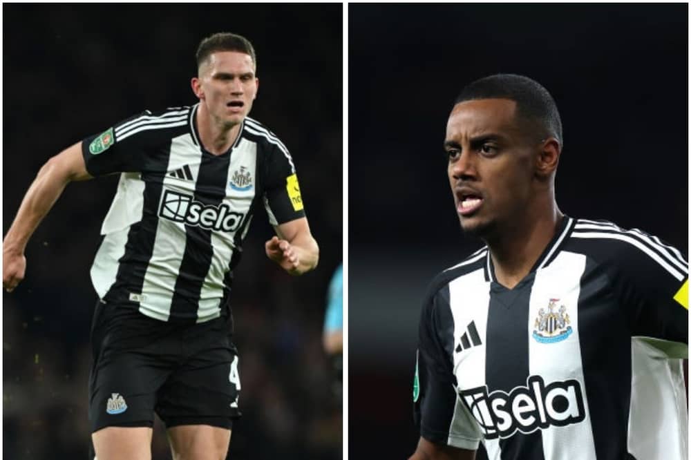 Sven Botman and Alexander Isak. The pair are doubts for Newcastle United's FA Cup clash with Bromley