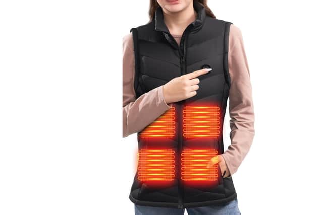 The jackets start to apply heat at the touch of a button