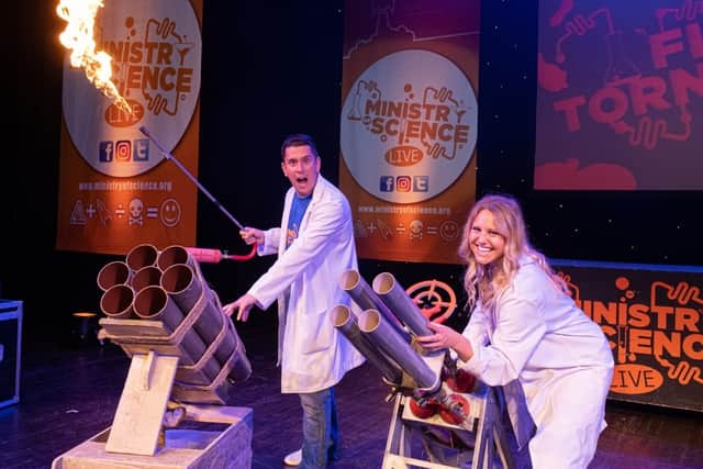 The Ministry of Science provide not only an entertaining theatre show but an educational one - still with plenty of explosions and surprises.