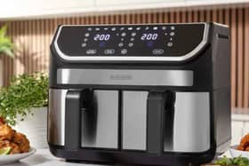 The Black & Decker 9L Dual Basket Air Fryer is on sale at just £59.99