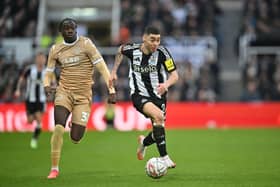 Miguel Almiron in action for Newcastle United. 