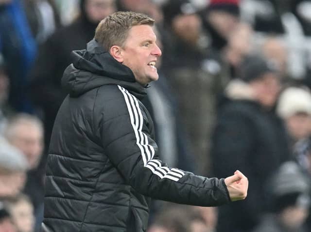 Newcastle United head coach Eddie Howe