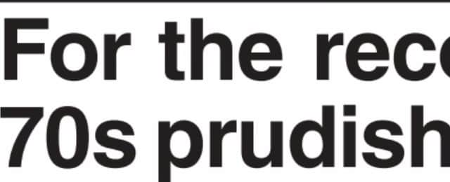 A Shields Gazette headline about the ban on Splinter's 1970s record.