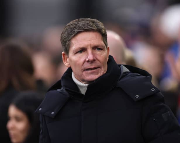 Crystal Palace boss Oliver Glasner. Glasner has revealed he expects Marc Guehi to stay at Selhurst Park this month