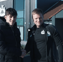 Vaktang Salia will officially join Newcastle United in August. (Photo credit: NUFCTV)