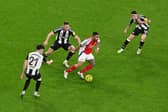 Gabriel Jesus in action for Arsenal against Newcastle United. The Brazilian has been ruled-out for the rest of the season with an ACL injury.