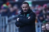 Wolves manager Vitro Pereira. Pereira has confirmed it would be a 'big risk' for Matheus Cunha to play the full 90 v Newcastle United