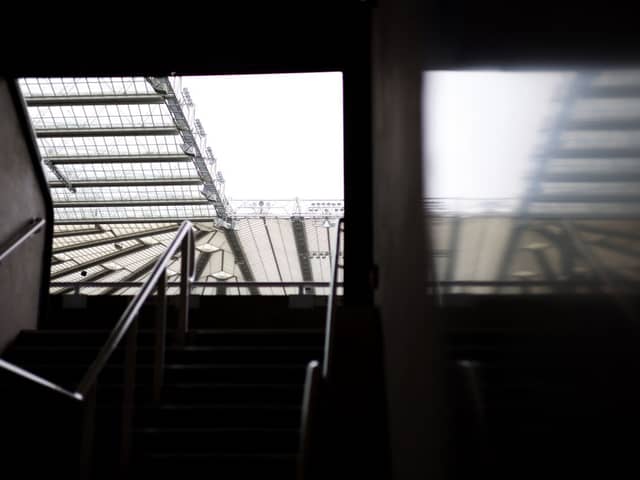 General view inside the stadium prior to the Premier League match between Newcastle United FC and Arsenal FC at St James' Park on November 02, 2024.