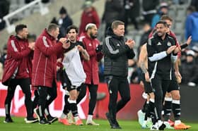 Newcastle United head coach Eddie Howe. Howe faces off against his former club Bournemouth this weekend.