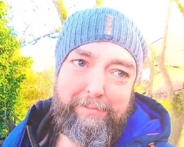 Colin Burgin-Plews who has been given the news that there are no signs of his cancer.