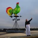 It's located where the sun rises first in the UK, Ness Point, Lowestoft
