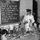 A safety first lesson at Mortimer Road Infants School in 1958.
