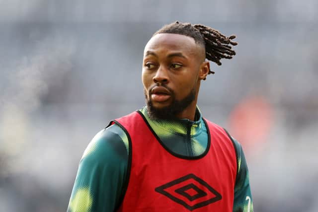 Antoine Semenyo of AFC Bournemouth warms up prior to the Premier League match between Newcastle United FC and AFC Bournemouth at St James' Park on January 18, 2025 in Newcastle upon Tyne, England. (Photo by George Wood/Getty Images)