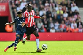 Southampton midfielder Lesley Ugochukwu. Ugochukwu will be able to face Newcastle United this weekend with Chelsea set to not cut-short his loan move