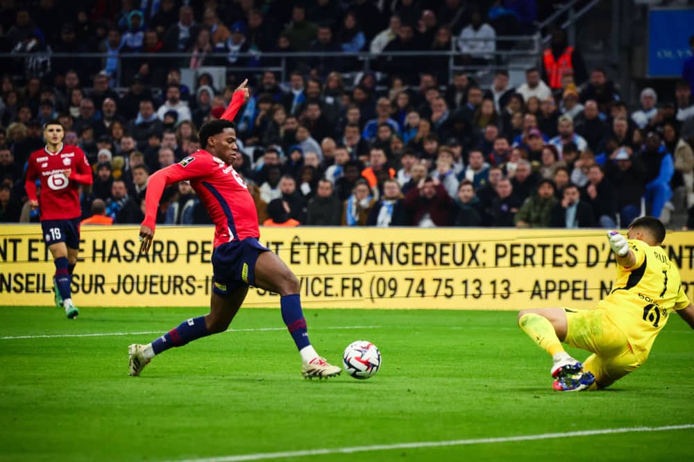 Lille striker Jonathan David. Newcastle United are reportedly interested in signing the striker.